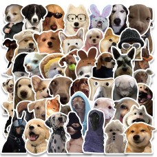 Roggoe Dog-Themed Decals – 50-Piece Set of Fun, Waterproof Stickers Featuring Adorable Dog Designs for Personalization