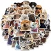 Roggoe Dog-Themed Decals – 50-Piece Set of Fun, Waterproof Stickers Featuring Adorable Dog Designs for Personalization