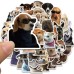 Roggoe Dog-Themed Decals – 50-Piece Set of Fun, Waterproof Stickers Featuring Adorable Dog Designs for Personalization