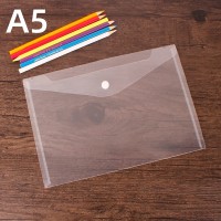 Roggoe Transparent A5 File Folder – Clear Document Organizer for Protecting Important Papers, Cards, and Notes